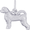 Portuguese Water Dog Charm - Sterling Silver - 10-8356
