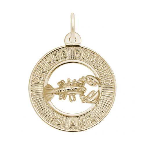Prince Edward Island Lobster Charm - Gold Plated - 10-1821-gp