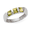 Princess Peridot Ring - Sterling Silver Size 7
