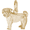 Pug Dog Charm 14K Gold - 10-3490