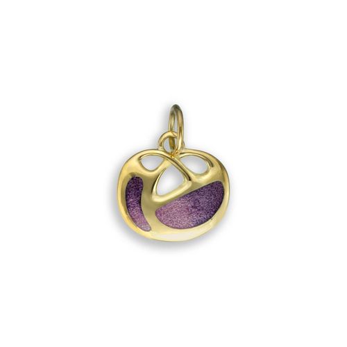 Purple Art Nouveau Pendant 18K  - NNG093B-X