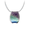 Purple Wide Hoop Necklace-Amethyst  Sterling Silver - NN0602YA