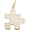 Puzzle Piece Charm 10K Gold - 10-2479