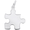 Puzzle Piece Charm Silver - 10-2479