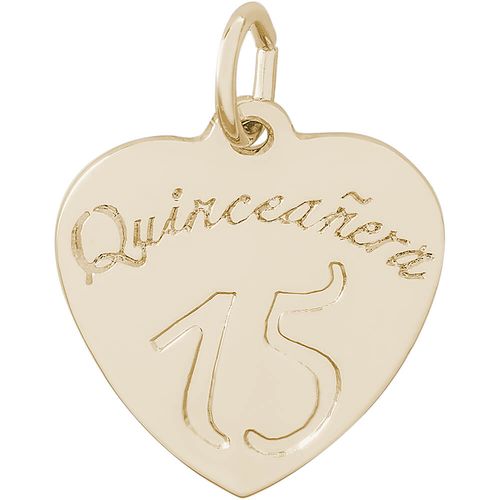 Quinceanera Charm - 10K Gold - 10-8377