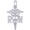Registered Nurse Caduceus Charm White Gold - 10-0544