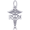 Registered Nursing Anesthetist Caduceus Charm White Gold - 10-2279