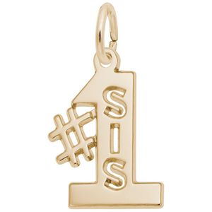 #1 Sis Charm 14K Gold - 10-6103