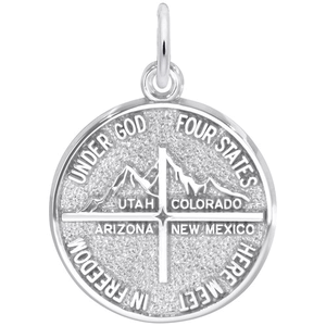 Rembrandt 4 States Charm - 14K White Gold - 10-1785-0-14KW