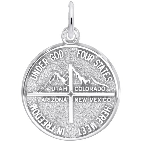 Rembrandt 4 States Charm - 14K White Gold - 10-1785-0-14KW