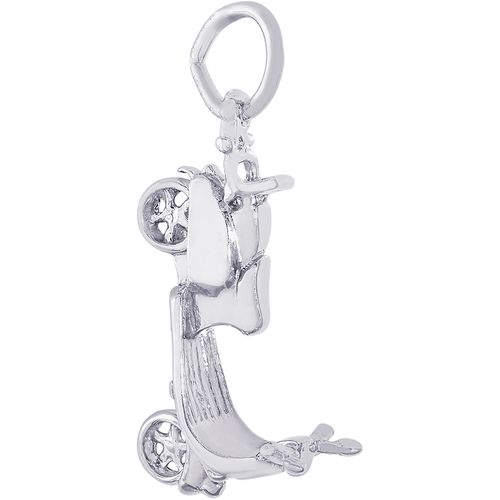 8291 Scooter Charm-White Gold - 10-8291