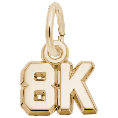 8K Race Charm 14K Gold - 10-2659