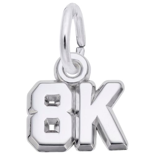 8K Race Charm Silver - 10-2659
