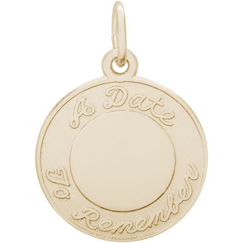 A Date To Remember Charm 14K Gold - 10-6301