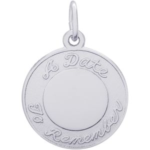 A Date To Remember Charm Silver - 10-6301