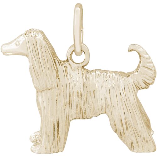 Afghan Dog Charm Gold Plated - 10-2372