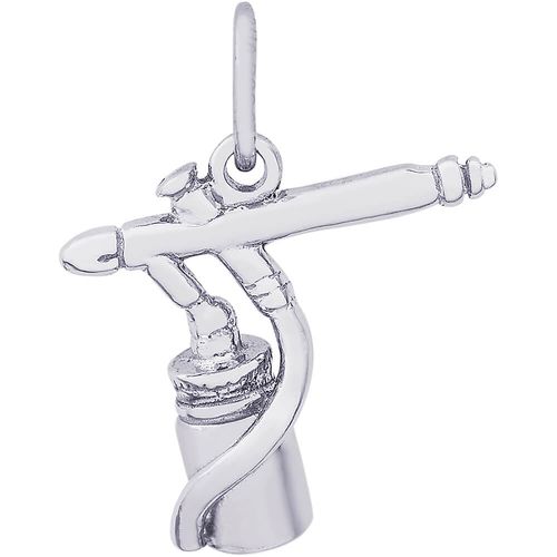 Airbrush Charm White Gold - 10-4002