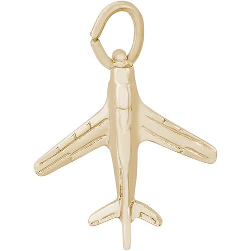 Airplane Charm 14K Gold - 10-0598