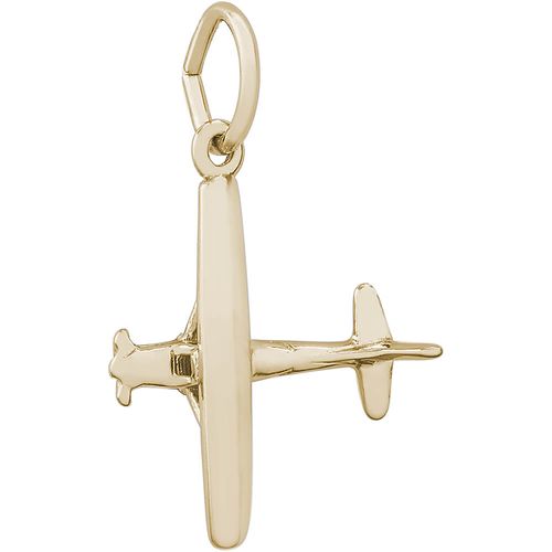 Airplane Charm Gold Plated - 10-8351