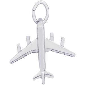 Airplane Charm Silver - 10-0632