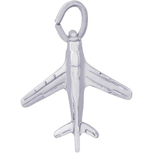 Airplane Charm Silver - 10-0598