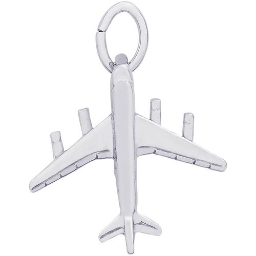 Airplane Charm Silver - 10-0632