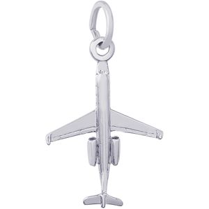 Airplane Regional Charm Silver - 10-8322-s