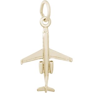 Airplane Regional Charm Silver - 10-8322-gp