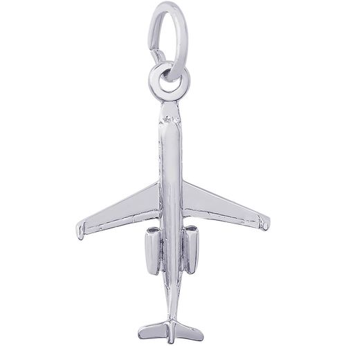 Airplane Regional Charm White Gold - 10-8322-wg