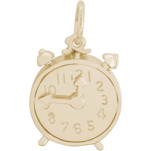 Alarm Clock Moves Charm 10K Gold - 10-8190