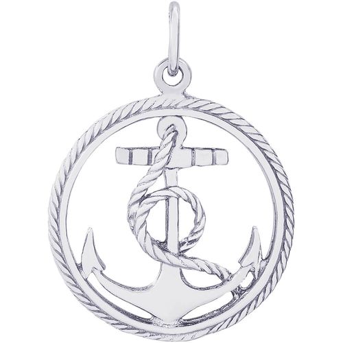 Anchor Charm White Gold - 10-2884