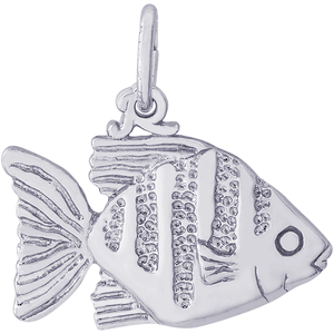 Angel Fish Charm White Gold - 10-5311