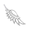 Rembrandt Angel Wing Charm - Silver - 10-1121-0-SS