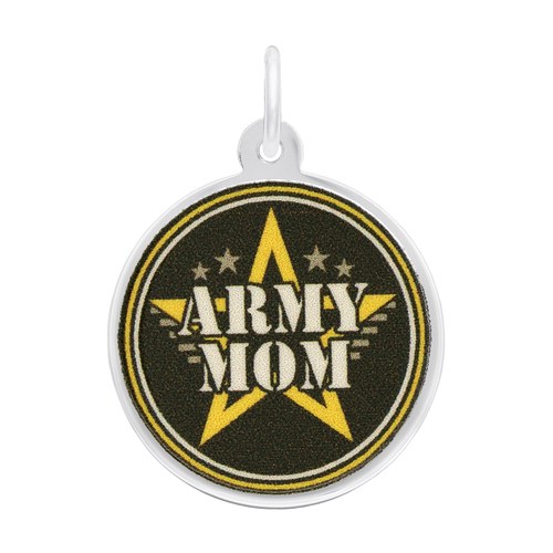 Rembrandt Army Mom Charm - 14K White Gold - 10-1193-0-14KW
