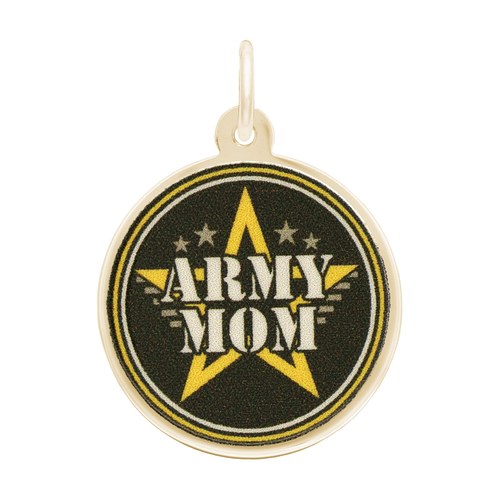 Rembrandt Army Mom Charm - Gold Plated - 10-1193-0-GP