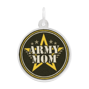 Rembrandt Army Mom Charm - Silver - 10-1193-0-SS