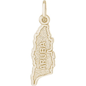 Aruba Map Charm 10K Gold - 10-4046