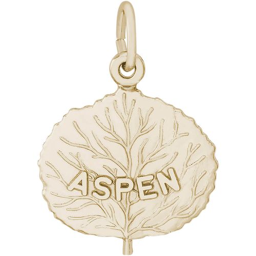 Aspen Leaf Charm 10K Gold - 10-4984