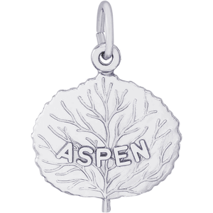 Aspen Leaf Charm Silver - 10-4984