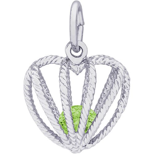 August Birthstone Charm White Gold - 10-8350-8