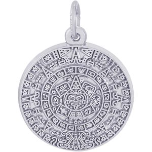 Aztec Sun Charm Silver - 10-2281