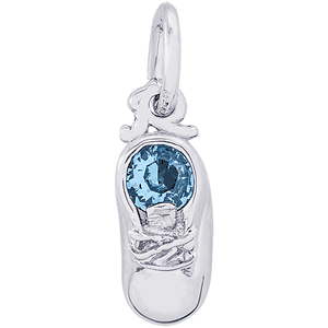 Baby Bootie December Charm Silver - 10-2734-12