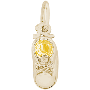 Baby Bootie November Charm Gold Plated - 10-2734-11