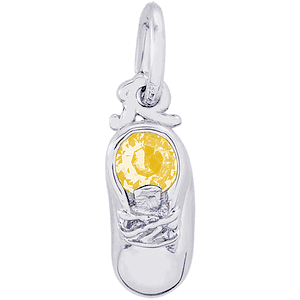 Baby Bootie November Charm White Gold - 10-2734-11