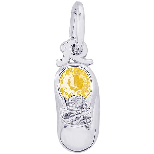 Baby Bootie November Charm White Gold - 10-2734-11