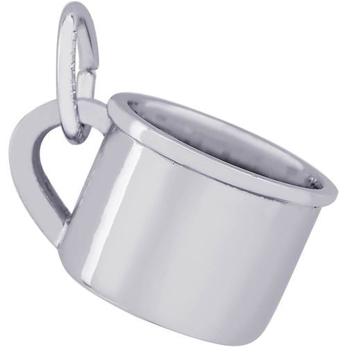 Baby Cup Charm White Gold - 10-2959