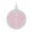 Rembrandt Baby Feet On Disc - Pink Charm - Silver - 10-1019-1-SS