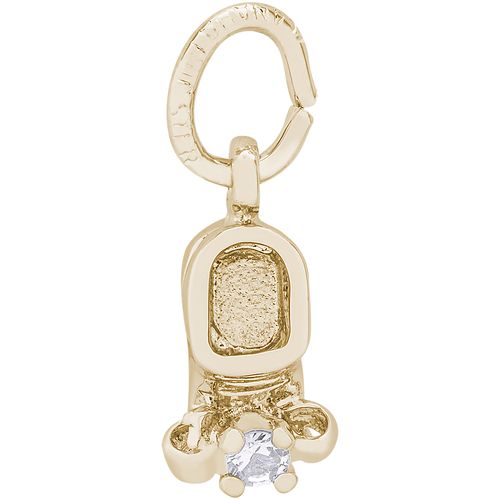 Baby Shoe Charm April 10K Gold - 10-0473-4