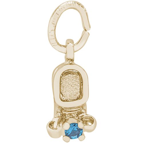 Baby Shoe Charm Dec 10K Gold - 10-0473-12