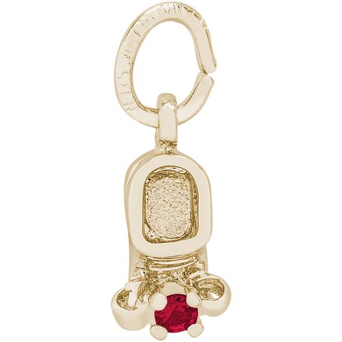 Baby Shoe Charm Jan Gold Plated - 10-0473-1